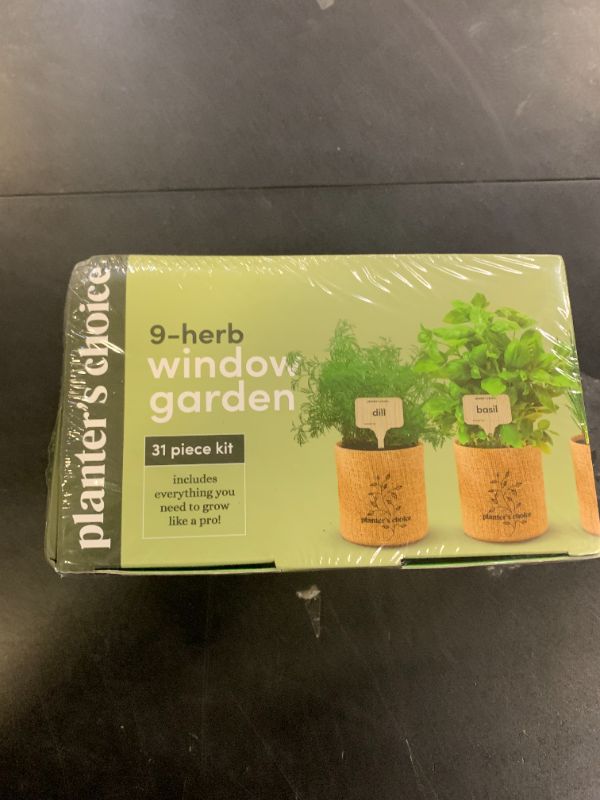 Photo 1 of 9 Herb Indoor Window Garden Kit - Mother's Day Gift - House Plants Seeds - Best Unique Gift Ideas for Women, Mom, Friend, Her, Birthday, Housewarming, Mother - New Home Kitchen Gifts