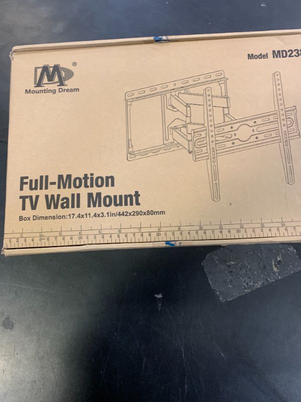 Photo 1 of Mounting Dream TV Wall Mount for 32-65 Inch Television,Mount with Swivel and Tilt, Full Motion Bracket with Articulating Dual Arms, Fits 16inch Studs, Max VESA 400X400 mm, 99lbs, MD2380