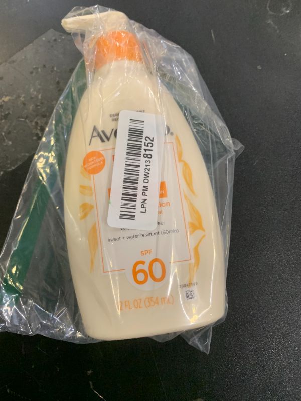 Photo 1 of Aveeno Protect + Hydrate Sunscreen Moisturizing Body Lotion with Broad Spectrum SPF 60 and Prebiotic Oat, Weightless, Paraben, Oxybenzone, and Oil Free Sunscreen, 12 FL OZ