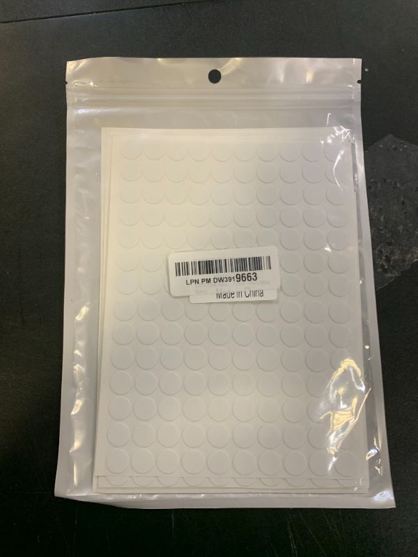 Photo 1 of 870Pcs Self-Adhesive White Stickers to Cover Screw Holes, 9 Sheets Screw Covers Caps White Furniture Stickers, PVC Material Dustproof Screw Hole Stickers 0.47in, 0.59in, 0.82in