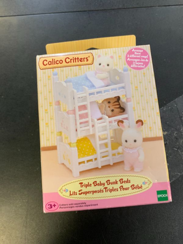 Photo 1 of Calico Critters Triple Baby Bunk Beds - Dollhouse Furniture Set for Ages 3+