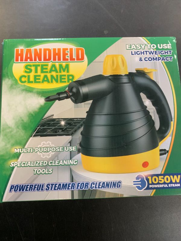 Photo 1 of Handheld Pressurized Steam Cleaner, 1050W Multi-Surface Steamer for Cleaning, 9 Accessories Multi-Purpose Steamer for Home Use, Chemical-Free Natural Steam Cleaner for Car Floor Upholstery Couch Grout