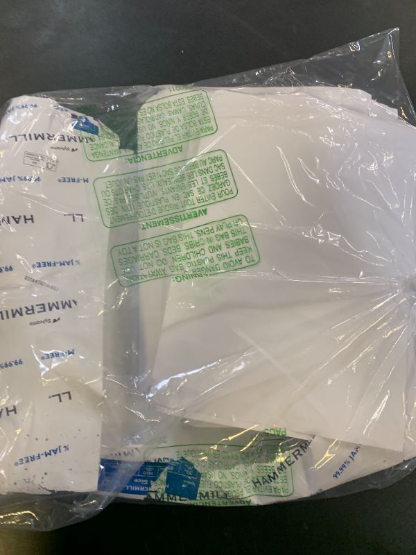 Photo 1 of Hammermill A4 Paper, 20 lb Copy Paper (210mm x 297mm) - 1 Ream (500 Sheets) - 92 Bright, Made in the USA, 105500R, White