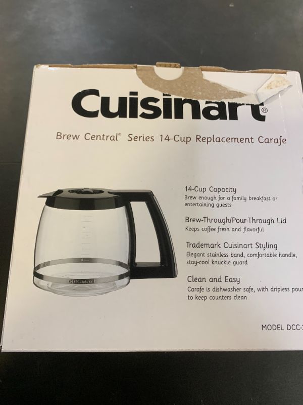 Photo 1 of Cuisinart 14-Cup Replacement Carafe for Coffee Maker, DCC-2200RC