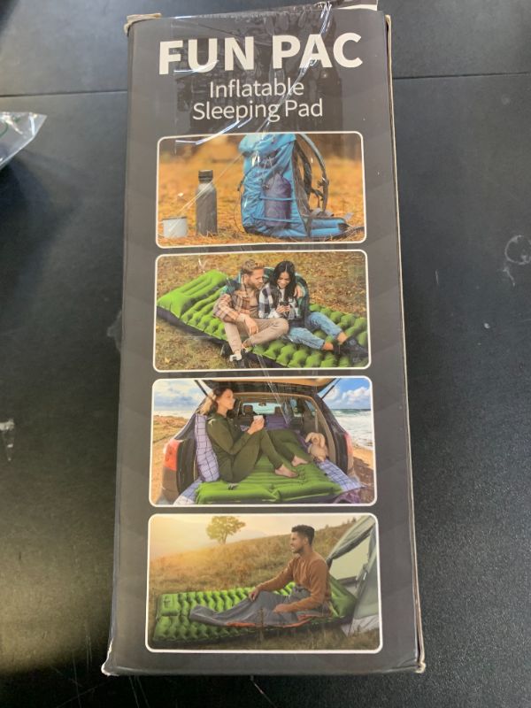 Photo 1 of Yuzonc Camping Sleeping Pad, Ultralight Camping Mat with Pillow Built-in Foot Pump Inflatable Sleeping Pads Compact for Camping Backpacking Hiking Traveling Tent