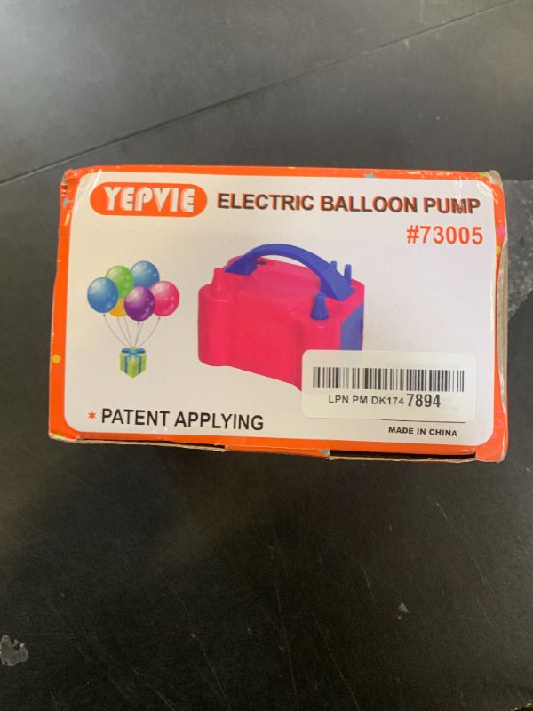 Photo 1 of YEPVIE Electric Balloon Pump, Portable 2 Modes Balloon Blower Machine with 14 Balloon Arch Kits, Air Pump for Balloon, Balloon Inflator for Party Decoration