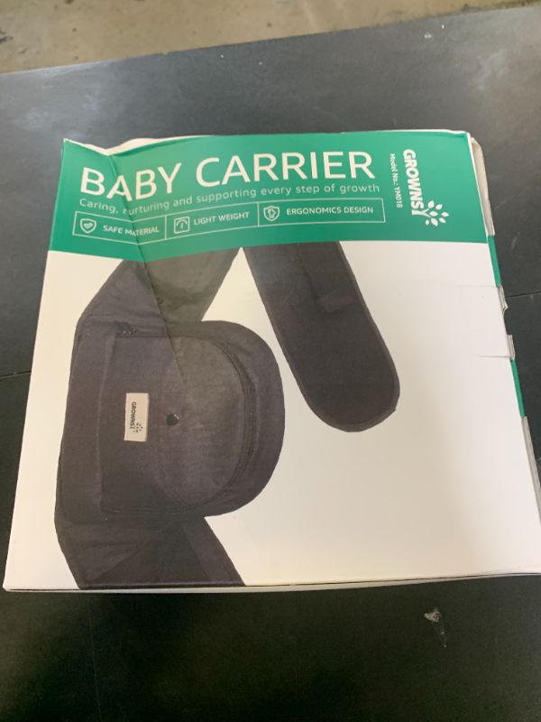 Photo 1 of Baby Hip Seat Carrier, GROWNSY Baby Carrier with Multiple Pockets, Adjustable Extended Waistband for Newborns & Toddlers up to 50 lbs, Black
