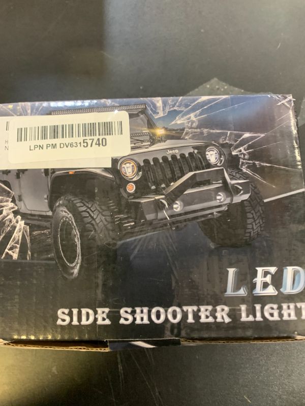 Photo 1 of HOYUZA Side Shooter Pod Lights 4 Inch Dual Side Yellow Strobe LED Cube for Farm Tractor Plow Truck ATV UTV Offroad