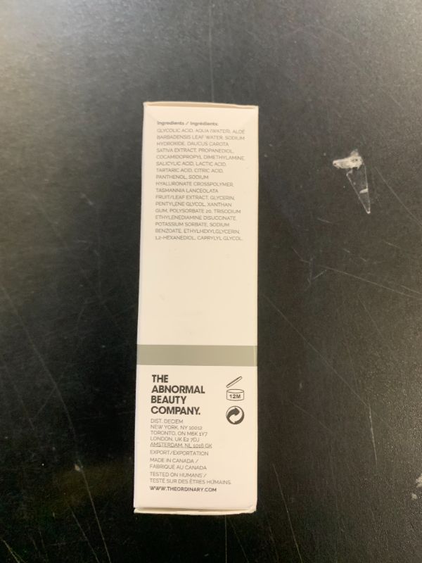 Photo 1 of The Ordinary AHA 30% + BHA 2% Peeling Solution, Advanced Exfoliating Peel for Brighter Skin, 1 Fl Oz