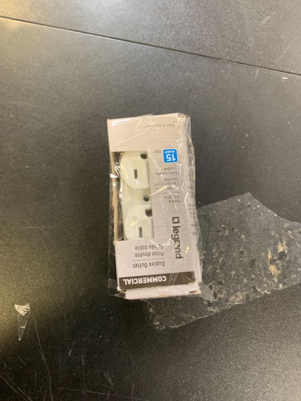 Photo 1 of Legrand Pass & Seymour CRB5262WCC12 15 Amp Construction Specification Grade Duplex Receptacle Outlet, Back and Side Wire, White (1 Count)