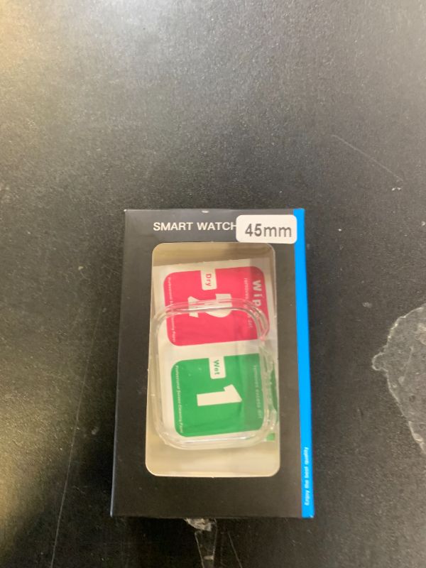 Photo 1 of Jaroco 2 Pack [No Screen Protector] Bumper Case for Apple Watch Series 9 Series 7 8 45mm, Slim Shockproof Protective Bumper Cover for iWatch S9/S8/S7 Accessories 45mm, Black+Clear