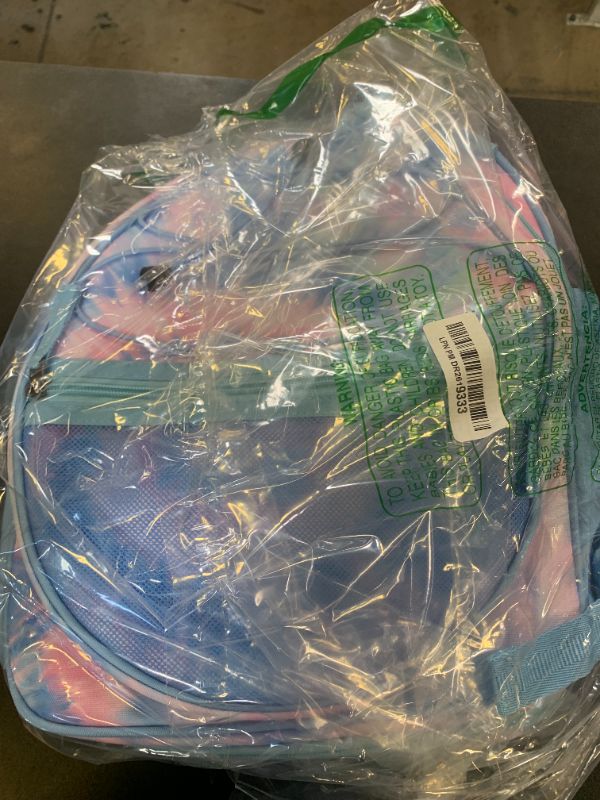 Photo 1 of Choco Mocha Kids Tennis Bag for Girls, Kids Tennis Backpack Racket Bag, junior tennis bag 16 Inch, Blue Purple