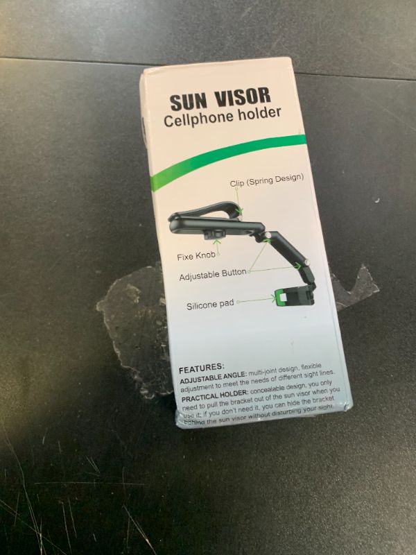 Photo 1 of XEFINAL Sun Visor Phone Holder,360° Rotatable Rearview Phone Holder, Cell Phone Holder for Car Sun Visor Perfectly for iPhone, Samsung & Other Cellphone, Car Accessories