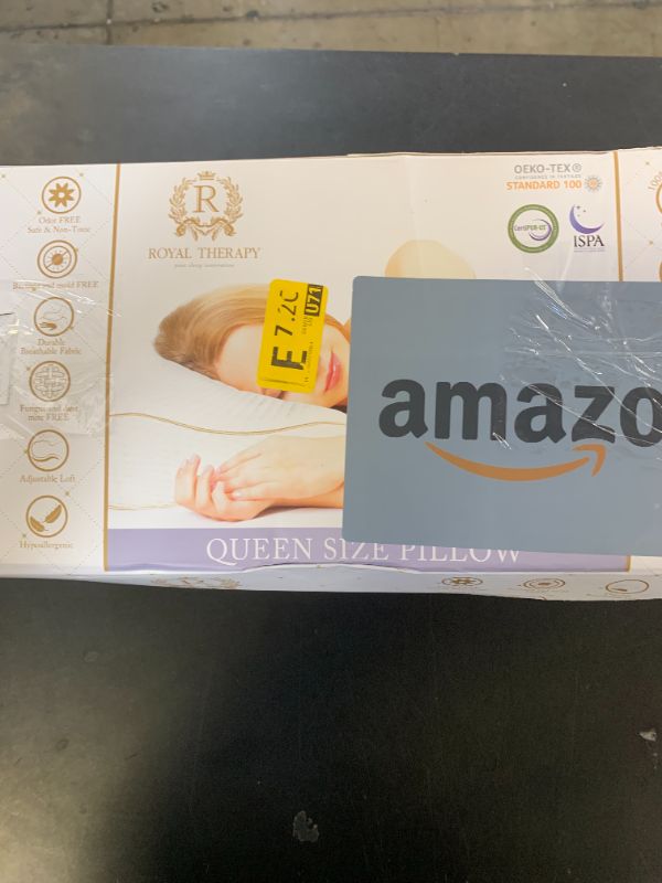Photo 1 of Royal Therapy Memory Foam Pillow, Queen Neck Pain Relief, Contour Cervical Pillow, for Neck and Shoulder Pain, Side, Back and Stomach Sleeper
