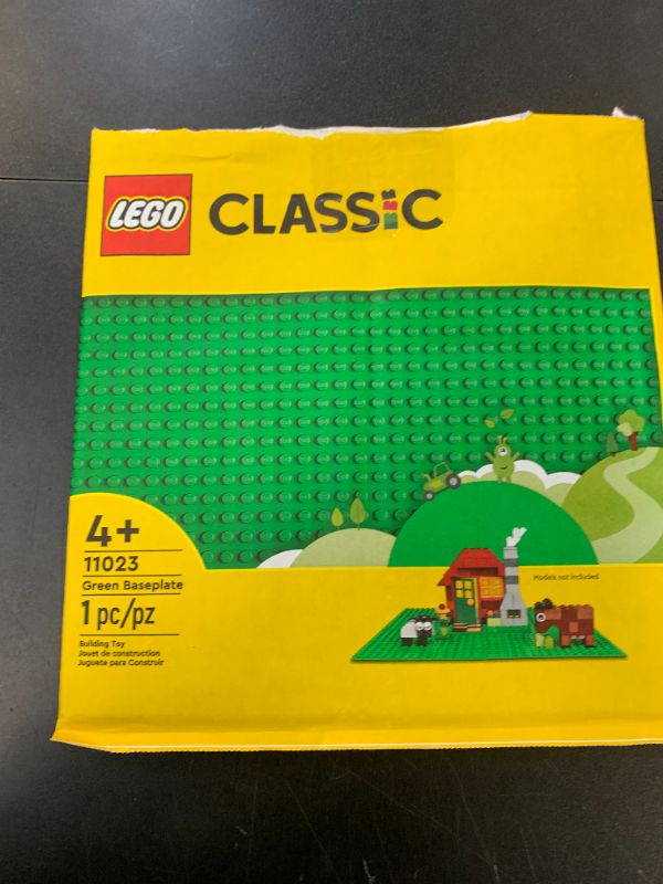 Photo 1 of LEGO Classic Green Baseplate, Square 32x32 Stud Foundation to Build, Play, and Display Brick Creations, Great for Grassy Nature Landscapes, 11023