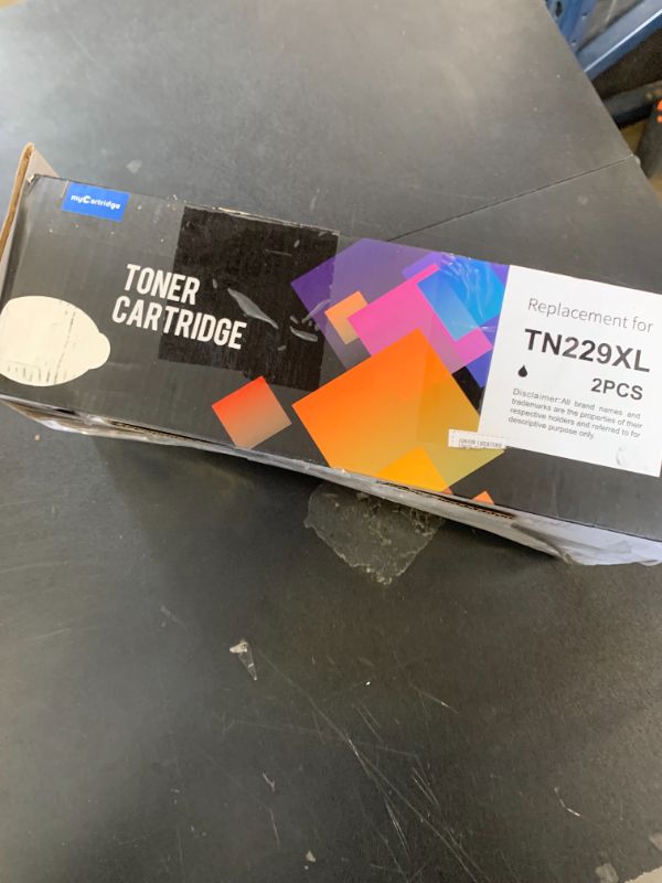 Photo 1 of myCartridge Compatible Toner Cartridge Replacement for Brother TN229XL TN229 TN-229XL TN-229XLBK Toner High Yield 2 Black Use for MFC-L3780CDW MFC-L3720CDW HL-L3280CDW Printer TN229XL Toner with Chip