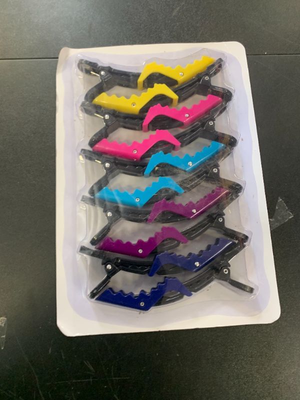 Photo 1 of HH&LL Hair Clips for Women – Wide Teeth & Double-Hinged Design – Alligator Styling Sectioning Clips of Professional Hair Salon Quality - 10Pack (Mixing)