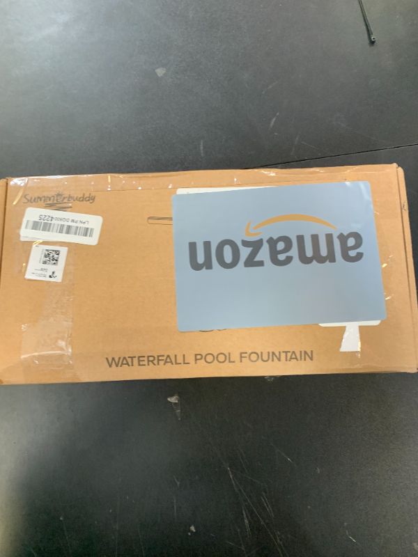 Photo 1 of Pool Fountain for Above and In-Ground Pools, Adjustable Dual Spray Waterfall Sprinkler Cooler for Pool, Swimming Pool Spa Water Fountain, High-Pressure Pool Spray Fountain