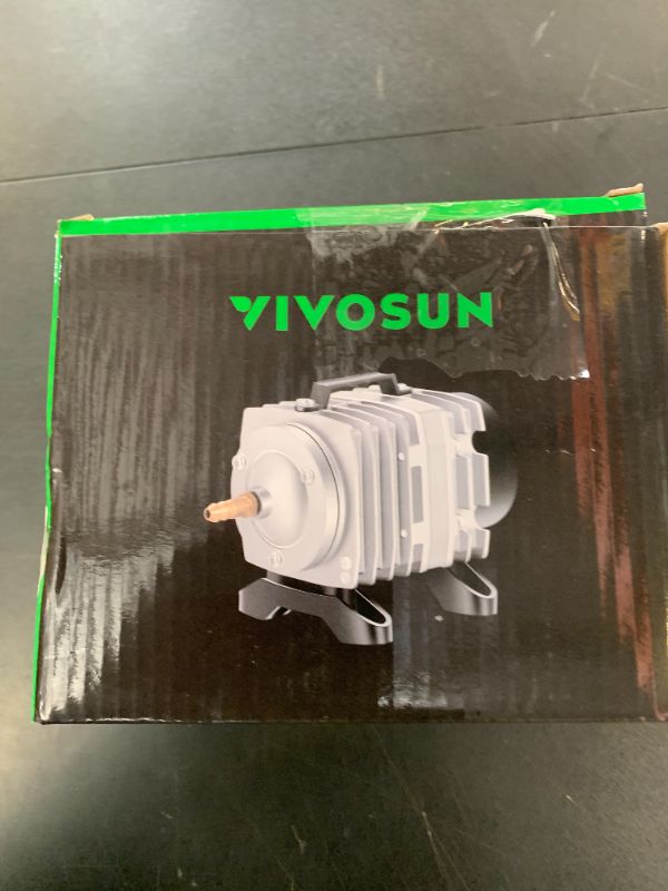 Photo 1 of VIVOSUN Commercial Air Pump 634GPH, 25W, 40L/min 6 Outlet for Aquarium and Hydroponic Systems