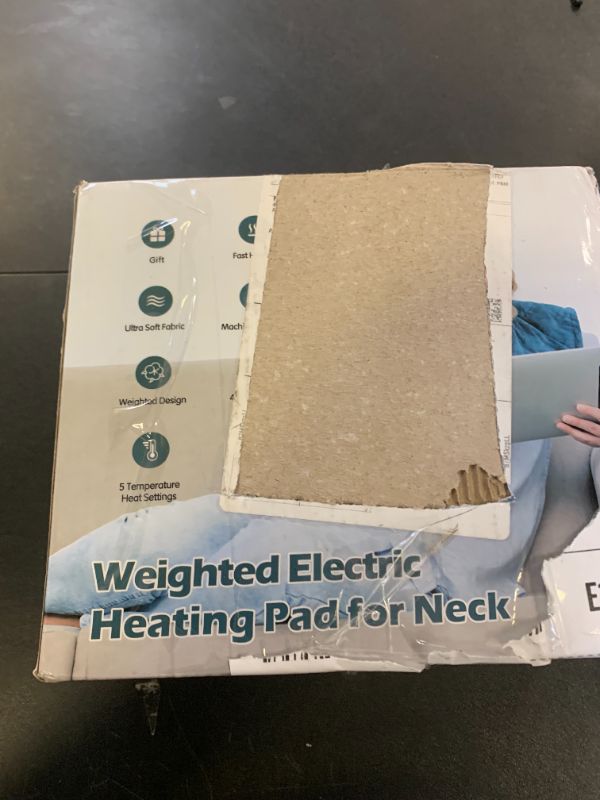 Photo 1 of Heating Pad for Neck and Shoulders and Back, Portable Weighted Heating Pad, FSA HSA Eligible, 5 Heat Settings, 4 Auto-Off Timers, Ideal Gift for Women, Men, Mom, Dad for Christmas