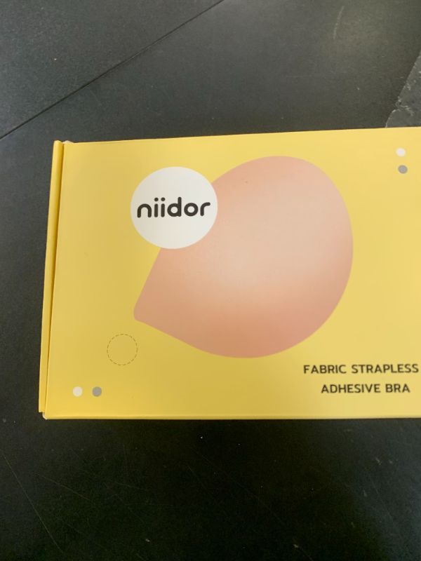 Photo 1 of Niidor Strapless Bras for Women Sticky Bra Push Up Invisible Backless Bra with Nipple Covers Nude