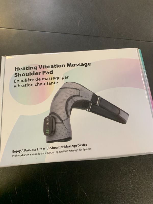 Photo 1 of Heated Shoulder Wrap, Shoulder Heating Pads Massager for Men Women, Electric Cordless Vibration Massage Heated Shoulder Braces with 3 Heating Setting, Left Right Shoulder Massage