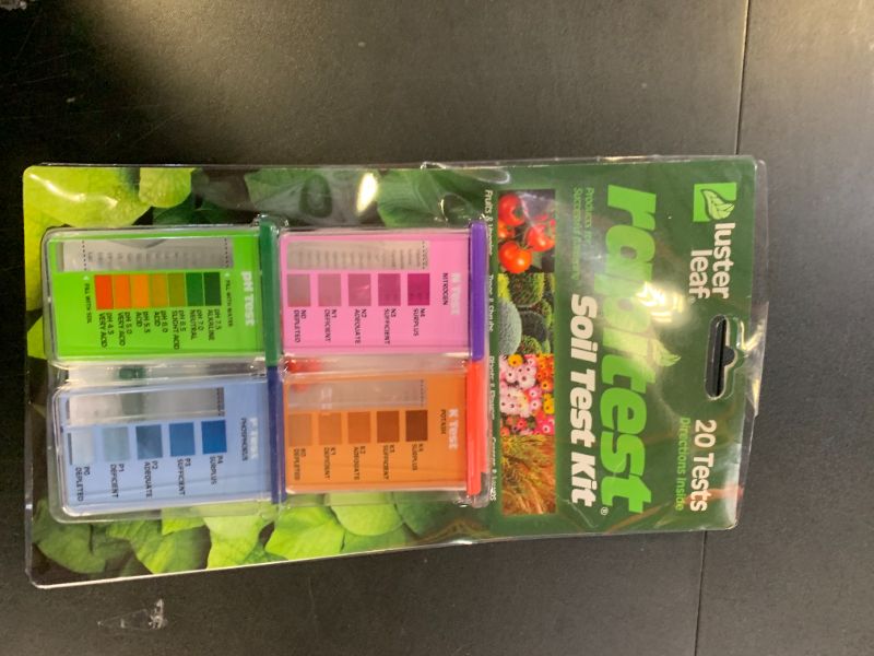 Photo 1 of Rapitest Soil Test Kit for Gardens, Vegetables, Flowers and Lawns. USA designed and assembled soil tester completely, quickly and accurately measures/analyzes soil pH acidity and garden nutrients.
