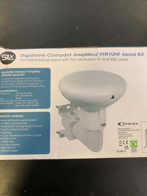 Photo 1 of SLx 360 Digital HDTV Antenna with Full Installation Kit, Amplified Multi-Directional Digital Antenna, Long Range Outdoor TV Antenna for Smart TV