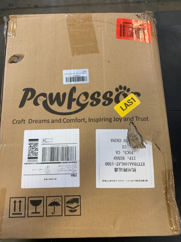 Photo 1 of Pawfessor 5 in 1 Cat Tree 32 Inches Cat Tower with Self Groomer,15.7”Large Hammock, Fully Scratching Post, Removable Top Perch and Wide Condo for Indoor Cats-Gray