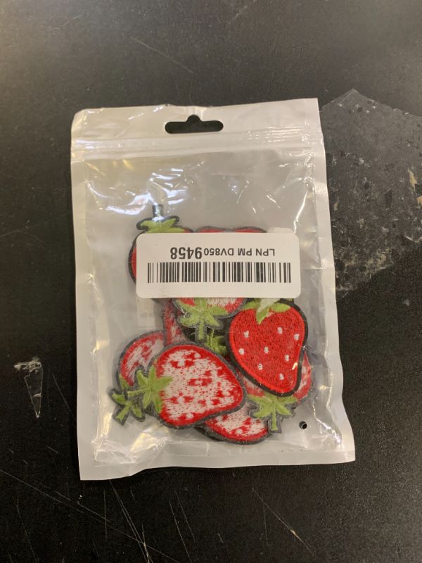 Photo 1 of 30 PCS Strawberry Patches Iron On, Funny Iron on Patches, Cute Strawberry Embroidered Sew on Iron on Fruit Cute Jeans Patches for Kids Clothing, Jackets, Backpacks, Caps, Vest, Jeans to Repair Holes
