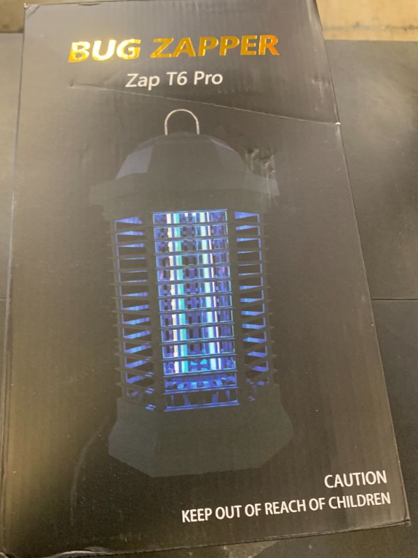Photo 1 of GOOTOP Bug Zapper Outdoor, Mosquito Zapper, Electric Fly Zapper, Mosquito Killer, Fly Traps, 3 Prong Plug, Flying Insects Zapper Indoor Outdoor 90-130V, 4200V, ABS Plastic Outer (Black)