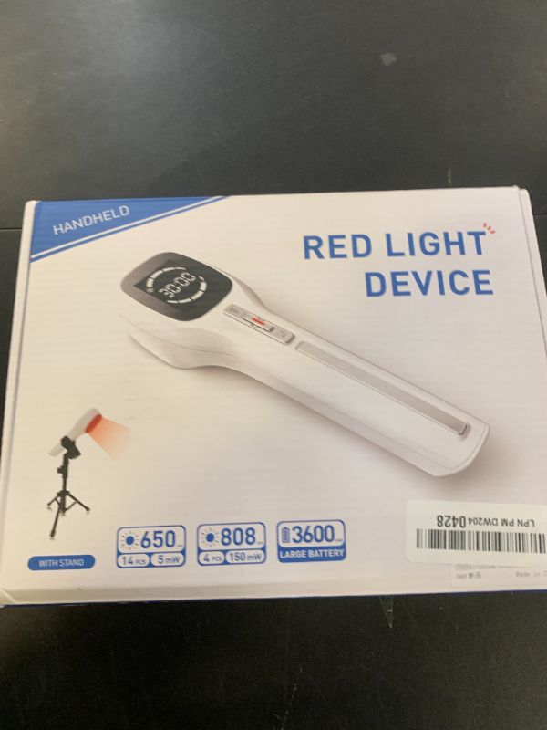 Photo 1 of iTHERAU Cold Laser Therapy Device for Human & Pet with Stand &LED Display, (4 x 808 nm +14 x 650 nm) Portable Red Light Therapy Device, Near Infrared Light Wand/Machine for Muscle Relief