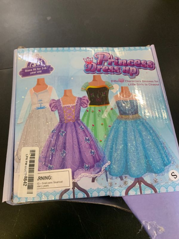 Photo 1 of Meland Princess Dresses for Girls - Princess Costume with Long Cape for Girls Age 3-10 Year Old for Birthday Halloween Party
