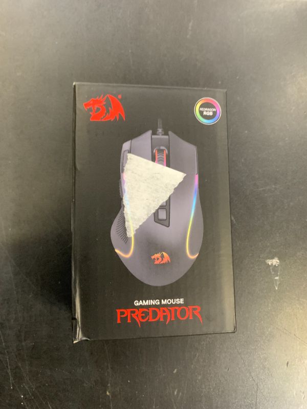 Photo 1 of Redragon M612 Predator RGB Gaming Mouse, 8000 DPI Wired Optical Mouse with 11 Programmable Buttons & 5 Backlit Modes, Software Supports DIY Keybinds Rapid Fire Button