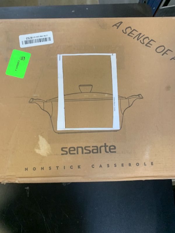 Photo 1 of SENSARTE Ceramic Nonstick Stock Pot with Lid, 2.6/4.5/6.6 QT Soup Pot Casserole Pot, Non-toxic Healthy Pasta Pot, Large Cooking Pot Stew Pot, Induction Compatible, PFOA PFAS PTFE Free, White
