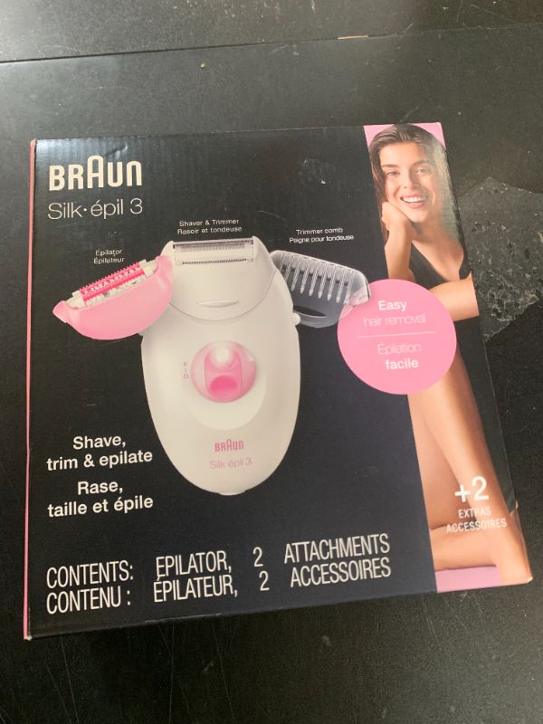 Photo 1 of Braun Epilator Silk-epil 3 3-270, Hair Removal Device, Epilator for Women, Shaver & Trimmer, Hair Removal