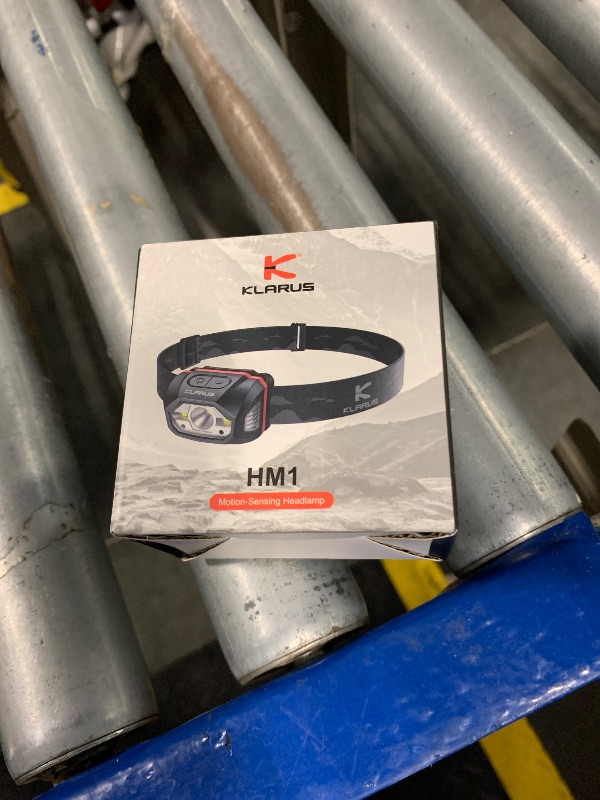 Photo 1 of [Needs Battery Replacement] klarus HM1 IPX6 Waterproof Rechargeable Headlamp with Motion Sensor, 70 Hours Long Battery Life, Full Charge in 2.5 Hours, 440 Lumens Consistent Output, Shock and Drop Resistant