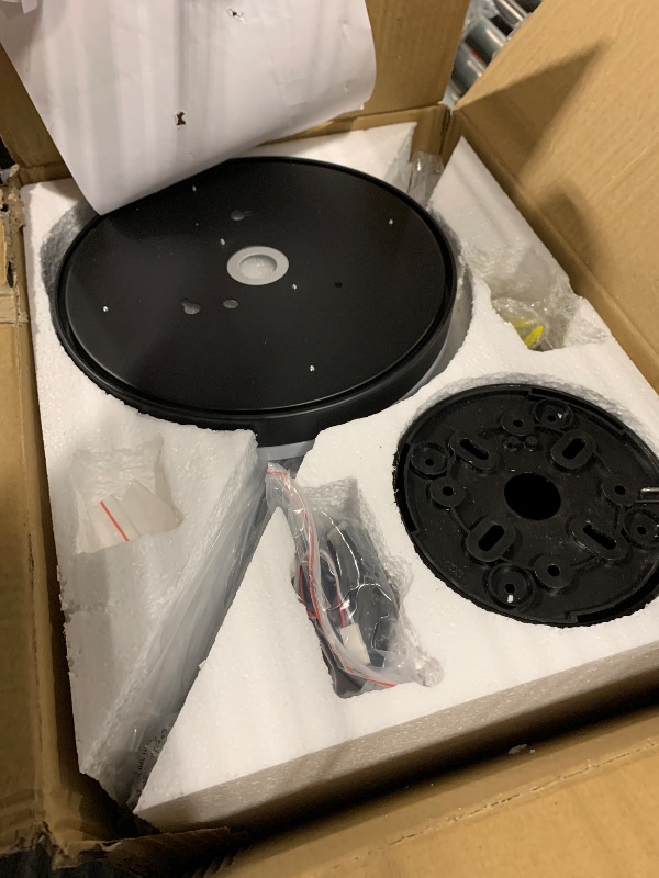 Photo 1 of ZMISHIBO 48 inch Ceiling Fans with Lights and Remote/APP Control,Black Low Profile Ceiling Fan with Light,Quiet DC Motor,LED Dimmable, Modern Flush Mount Ceiling Fan for Bedroom Indoor/Outdoor Patio