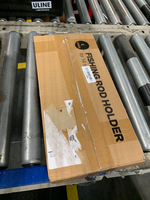 Photo 1 of VEYWANE Fishing Rod Storage Racks, 100% Wood Floor Stand Fishing Pole Holders for Garage of 14 Rods or Combos