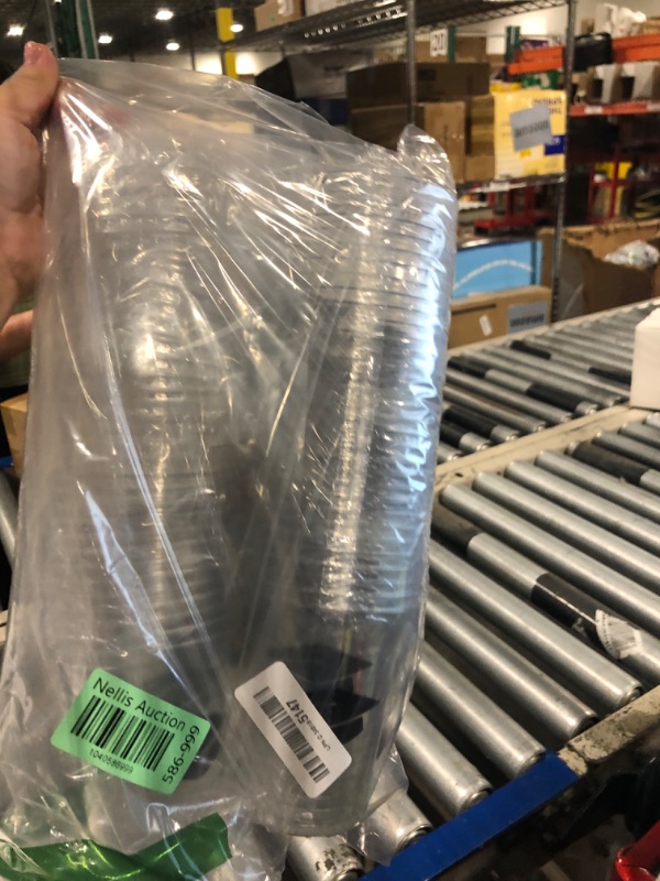 Photo 1 of Whaline 50Pcs 12Oz 2025 Grad Graduation Disposable Plastic Cups with Lids and Straws Black Graduation Cap Cold Beverage Drinking Cups for College High School Grad Party Supplies