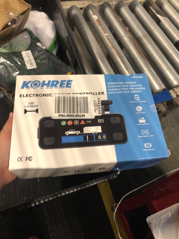 Photo 1 of Kohree Upgraded Trailer Brake Controller Kit, Split Design, LCD Screen, Smart Chip, Proportional Braking, Electric Brake Controller for Trailers with 1-4 Axles
