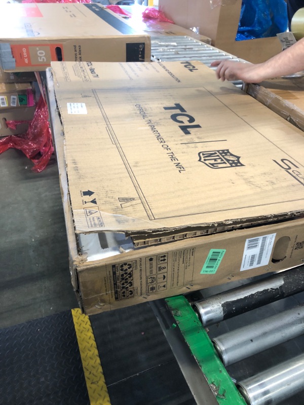 Photo 1 of ***SOLD FOR PARTS - BROKEN SCREEN***
TCL 43-Inch Class S4 4K LED Smart TV with Roku TV (43S450R, 2023 Model), Dolby Vision, HDR, Dolby Atmos, Works with Alexa, Google Assistant and Apple HomeKit Compatibility, Streaming UHD Television