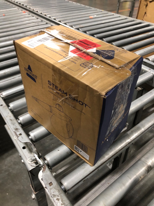 Photo 1 of ***Missing parts***BISSELL® Steam Shot™ OmniReach handheld portable steam cleaner for tile, grout, windows, bathrooms, kitchens, fabric steaming tool, includes 10 tools