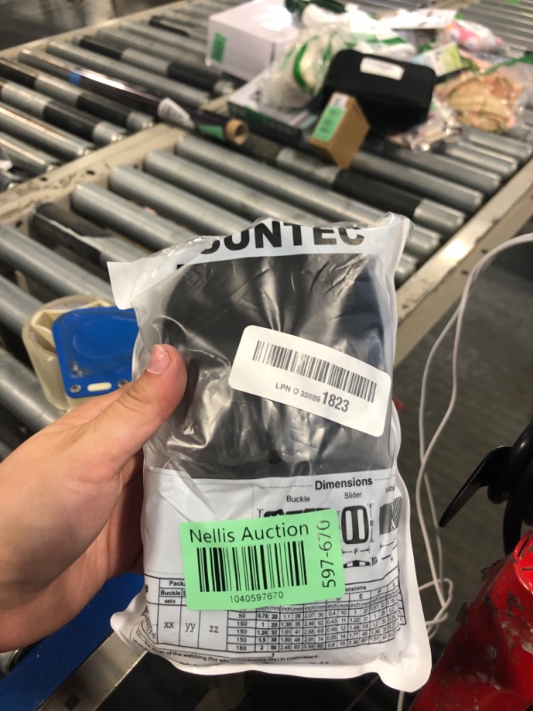 Photo 1 of 1" Straps and Buckles Set: 6 yard Nylon Webbing 1 inch (25 mm) Wide, 6 pack Side Release Buckle, 12 pcs Tri-Glide Sliders, Plastic Clip Quick Fastener Replacement Heavy Duty Dual Adjustable No Sew