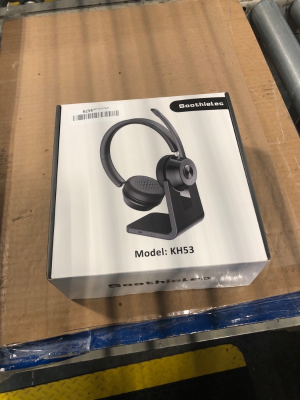 Photo 1 of (Upgraded Version) Wireless Headset, Bluetooth Headset with Noise Cancelling Microphone, Best Headphones with Mic Mute & USB Dongle for PC/Computer/Laptop/Cell Phones/Remote Work/Call Center