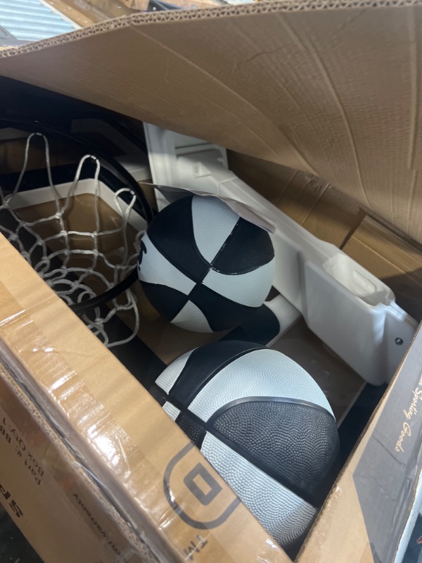 Photo 1 of GoSports Splash Hoop Legend Pool Basketball Hoop Game with Water Weighted Base, Adjustable Height, and Regulation Steel Rim - Black