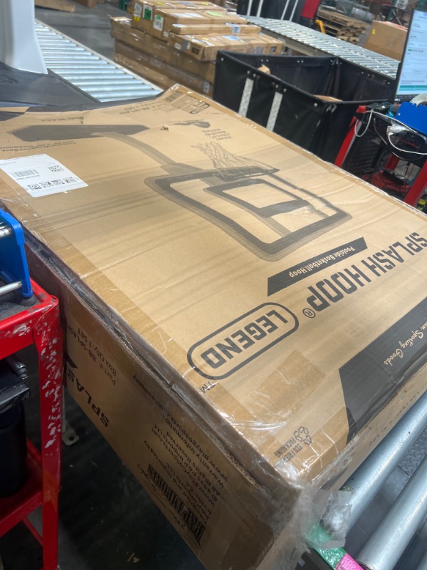 Photo 1 of GoSports Splash Hoop Legend Pool Basketball Hoop Game with Water Weighted Base, Adjustable Height, and Regulation Steel Rim - Black