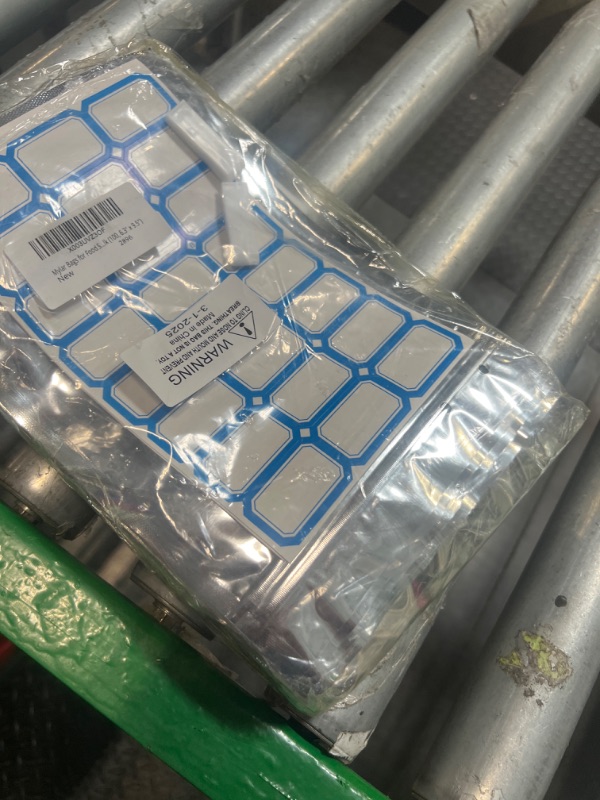 Photo 1 of 100-Pack Reclosable Large Mylar Bags for Food Storage 6.3" x 9.5" Stand Up Ziplock Pouch Bags Bulk Resealable Smell Proof Aluminum Silver Foil Bags with Clear Window Kitchen Storage Edible Packaging