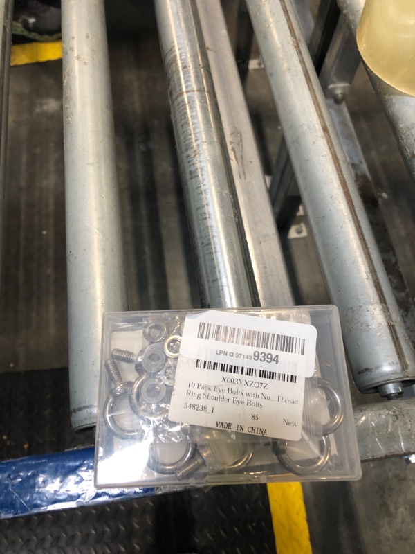 Photo 1 of 10 Pack Eye Bolts with Nuts M6 Screw Eyebolt Stainless Steel Heavy Duty Eye Bolt Male Screw Thread Ring Shoulder Eye Bolts