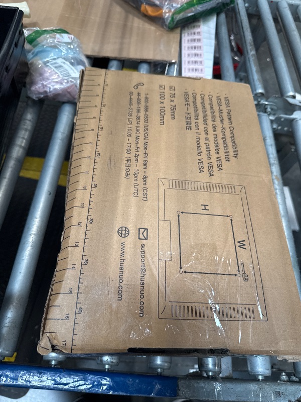 Photo 1 of HUANUO Dual Monitor Stand for 13 to 40 inch, Premium Dual Monitor Mount with USB, Height Adjustable Monitor Stand for 2 Monitors, VESA Mount with Clamp/Grommet Base, Each Arm Hold up to 26.4lbs, Black